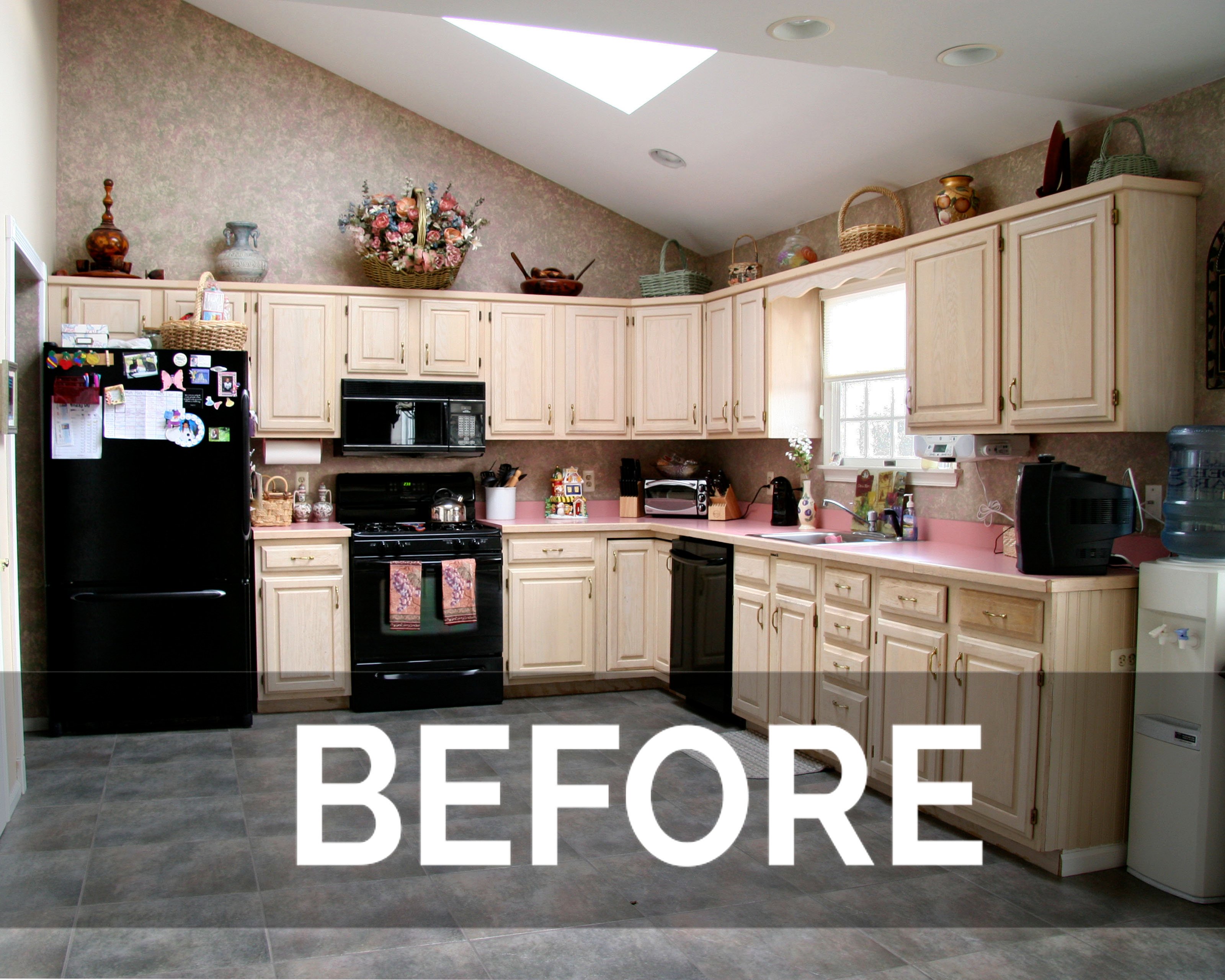 refaced kitchen transformation before
