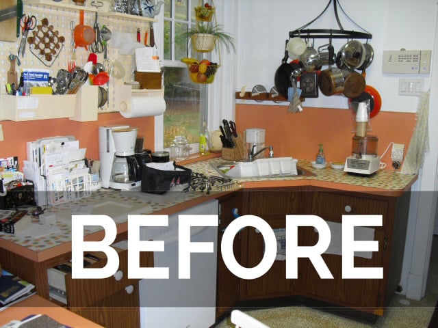 refaced kitchen transformation before