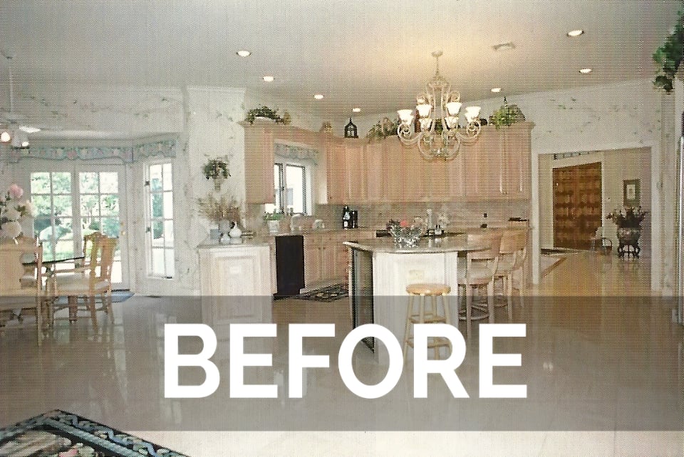 refaced kitchen transformation before