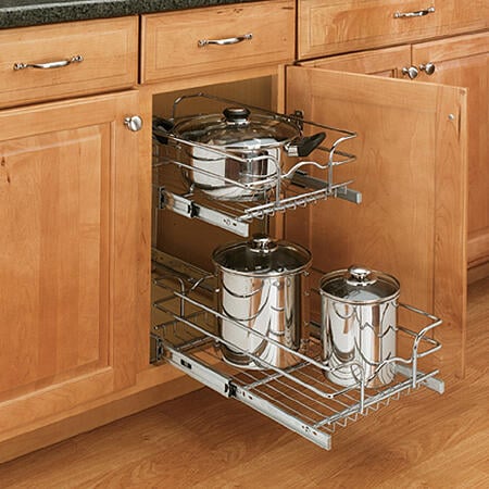pull out rack kitchen shelving