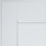 frosty white laminate door