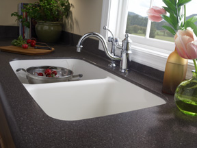corian solid surface sink