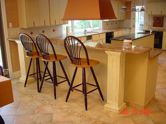 Consider A Decorative Counter Post To Enhance Your Kitchen Theme