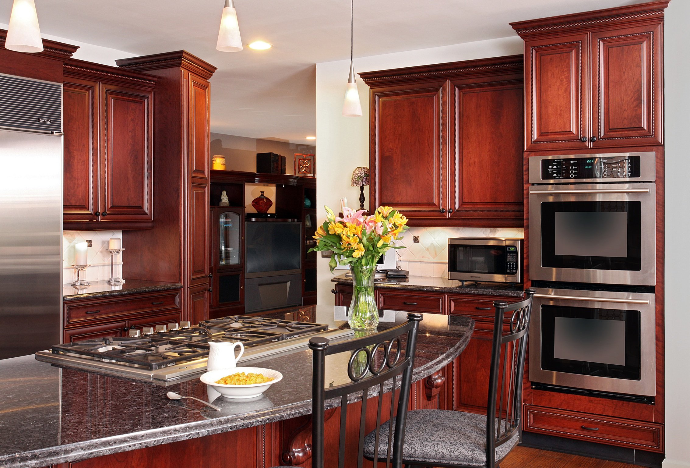 Stacked and Stepped Crown Molding Cabinet Improvements