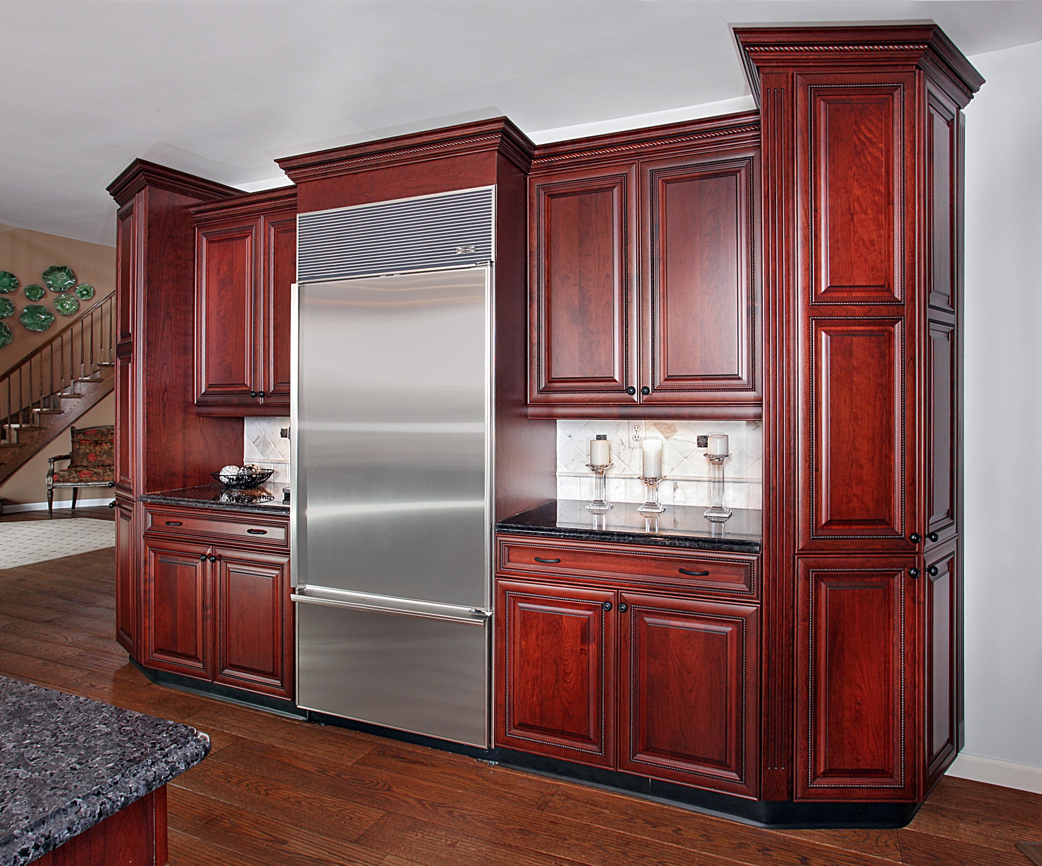 stepped crown molding pantry