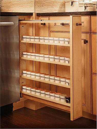 Pull Out Spice Rack Cabinet Storage
