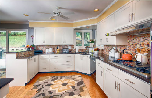 what paint colors look best with white cabinets
