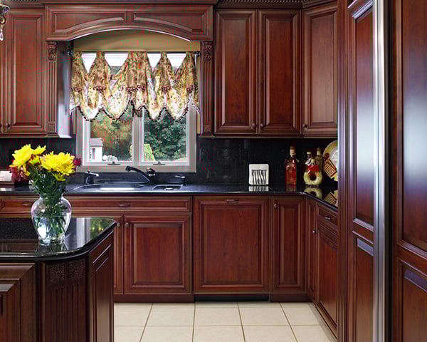 What Color Granite Countertops Go With Cherry Cabinets Www What Color Granite Looks Best With Dark Cherry Cabinets Www
