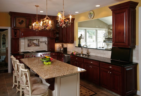 What Granite Countertop Color Looks Best with Cherry Cabinets