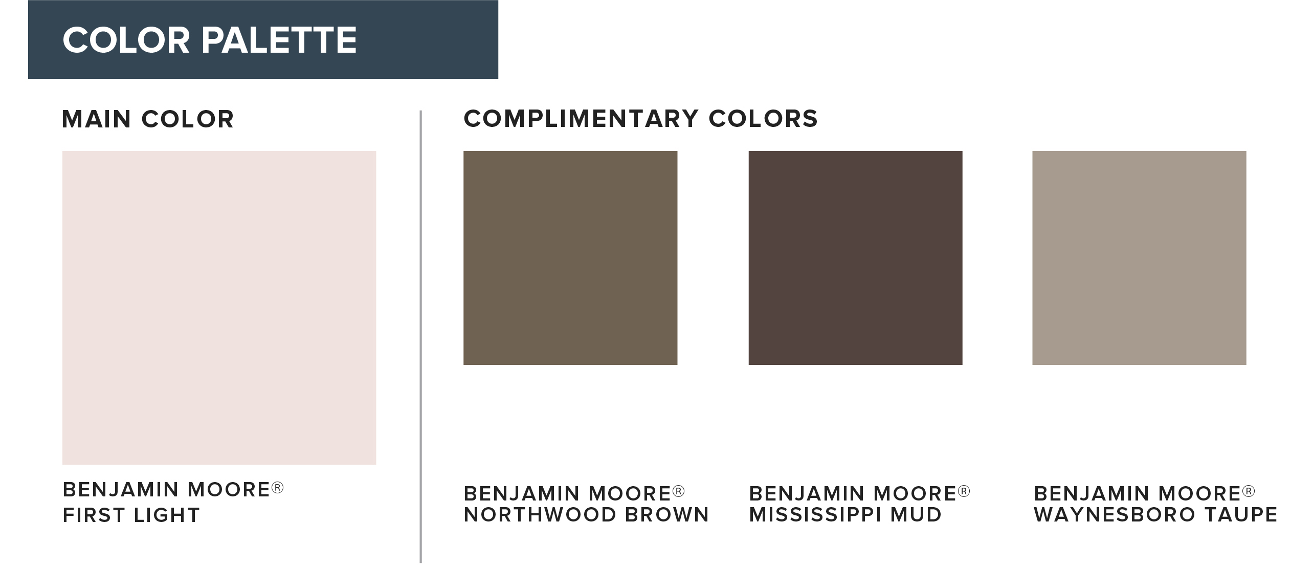 coordinating color palettes