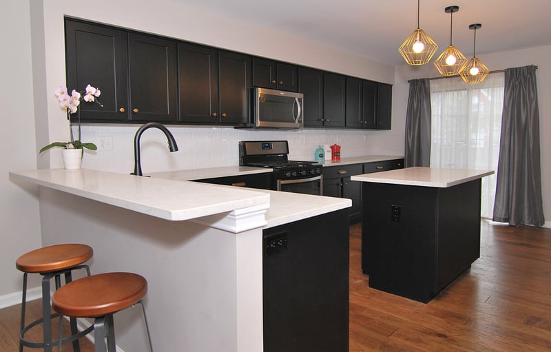 How to Make a Small Kitchen Look Good with Black Cabinets