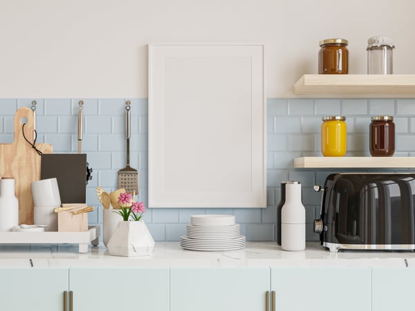 kitchen message center example