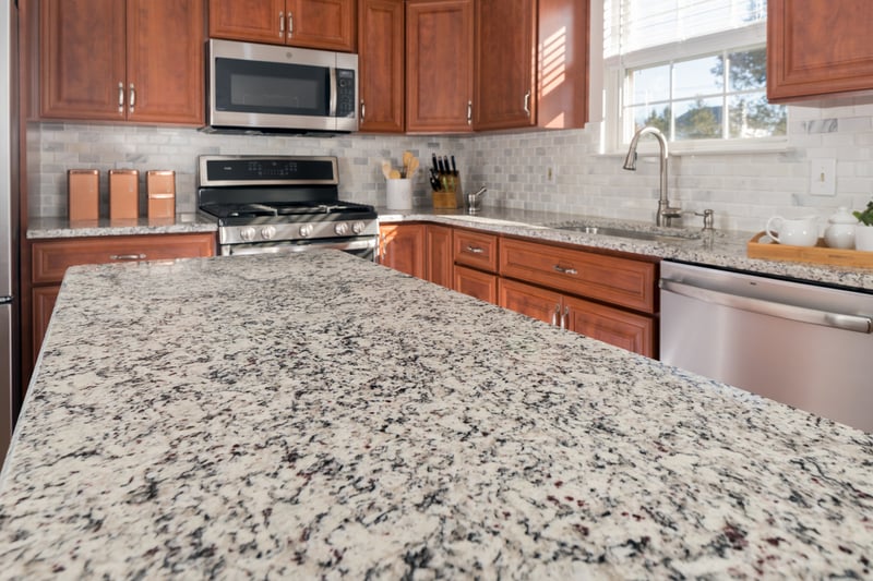 cherry cabinets and granite countertops