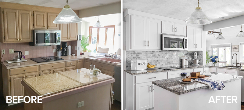 Kitchen Refacing Transformations, How Much Would It Cost To Reface Cabinets