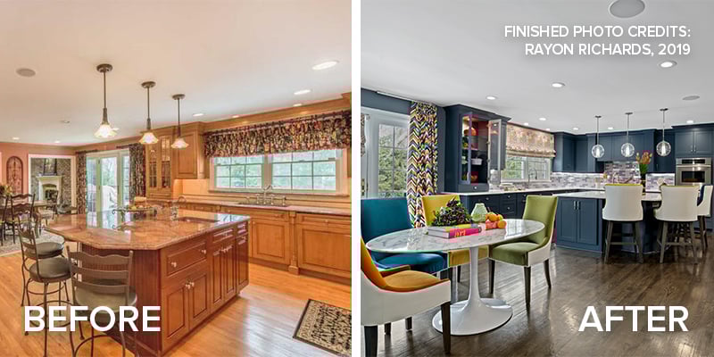 Refacing Kitchen Cabinets - Before & After