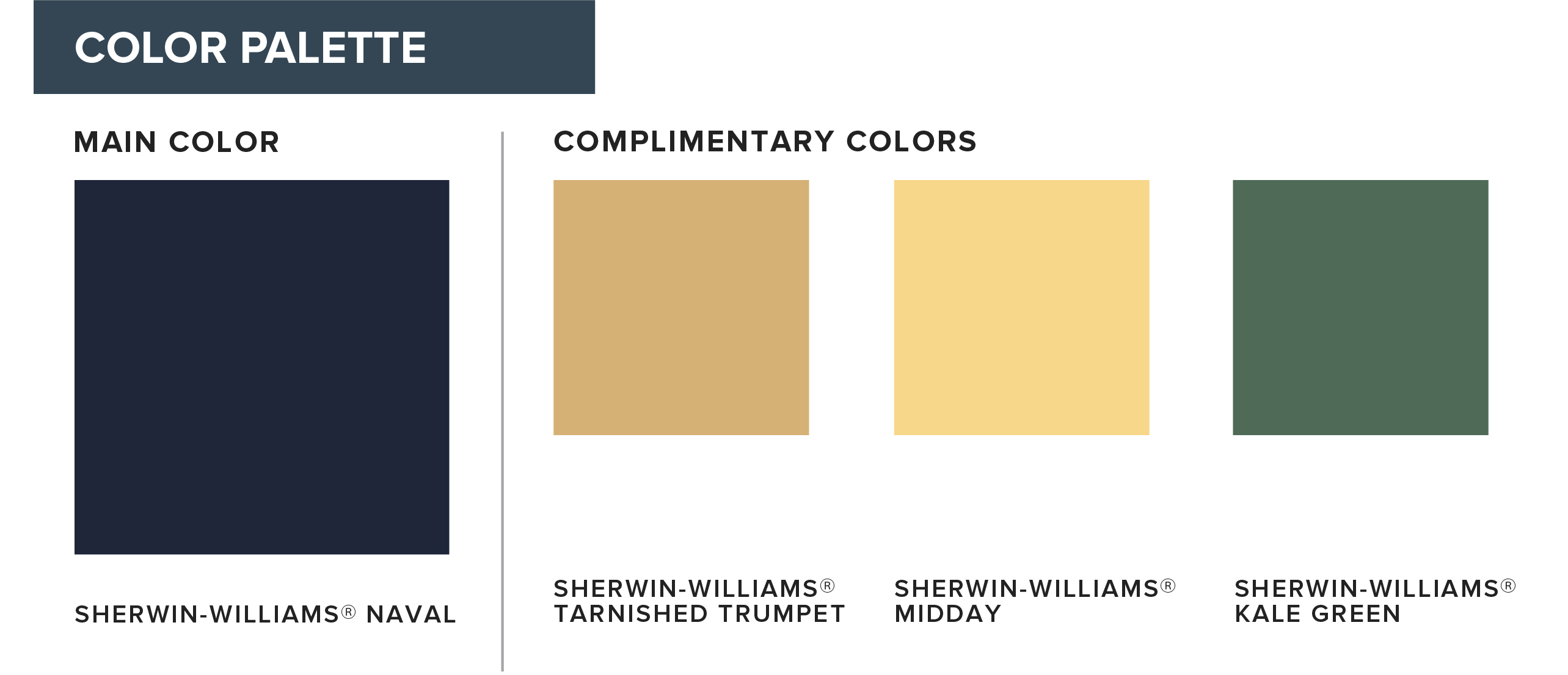 coordinating color palettes