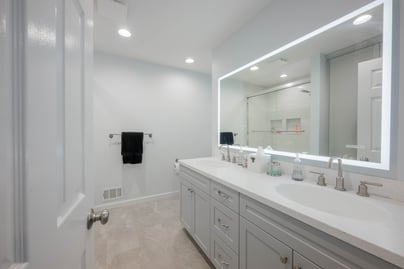 What is the difference between a custom vanity and a prefab vanity?