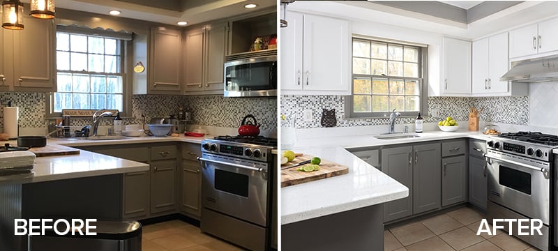 Amazing Kitchen Refacing Transformations With Before After Photos