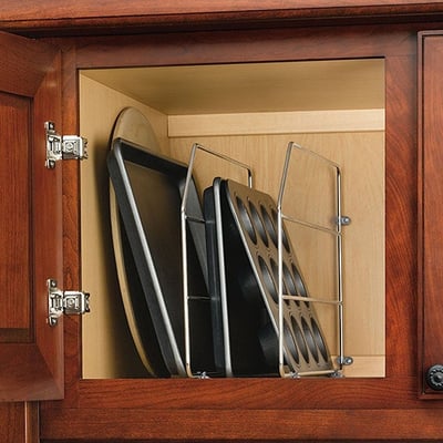 Kitchen Cabinet Organizing Bakewar and Tray Divider