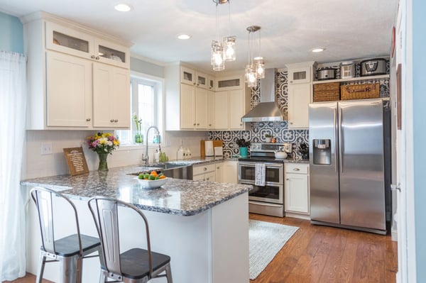 Cabinet Refacing White Kitchen After Photo