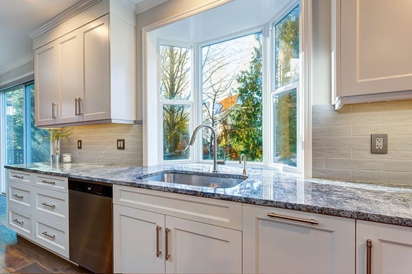 White Laminate Cabinet Refacing