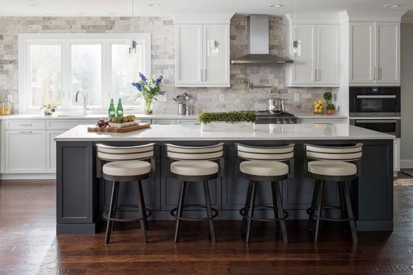 ceiling high tile kitchen backsplash