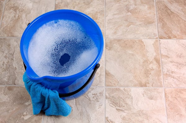 Clean Cabinets with Dish Soap