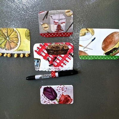 DIY Fabric Magnets