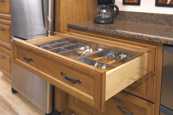 Oak Kitchen Slow Close Drawer