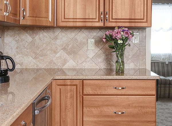 Eased Quartz Kitchen Countertop Edge