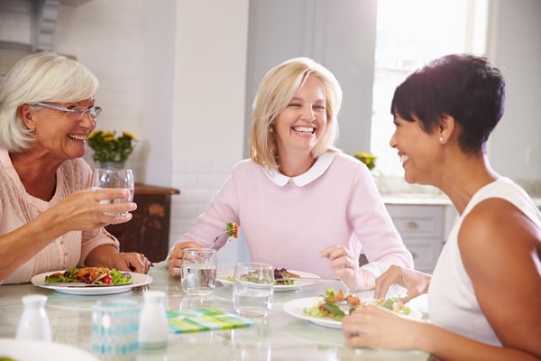 Ladies Having Lunch With Friends