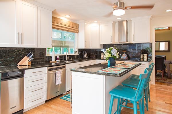 accessorized white kitchen