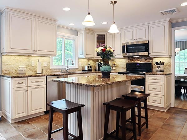 Add Beadboard Panels to Create Texture in the Kitchen