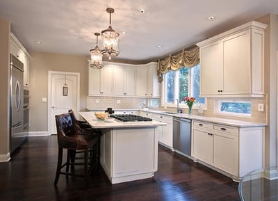 kitchen island seating with leather