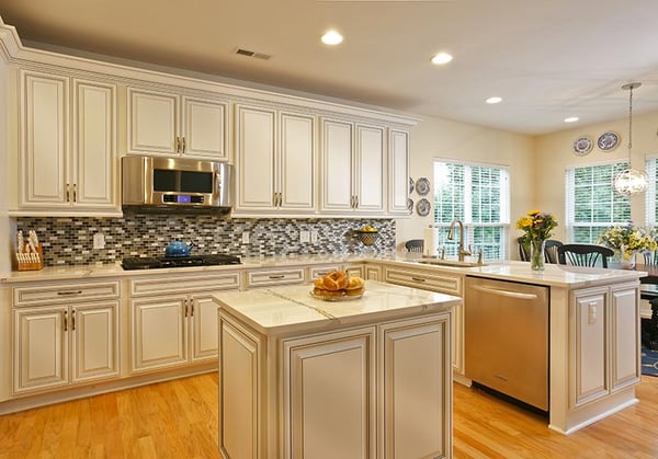 L shaped kitchen layout Storage