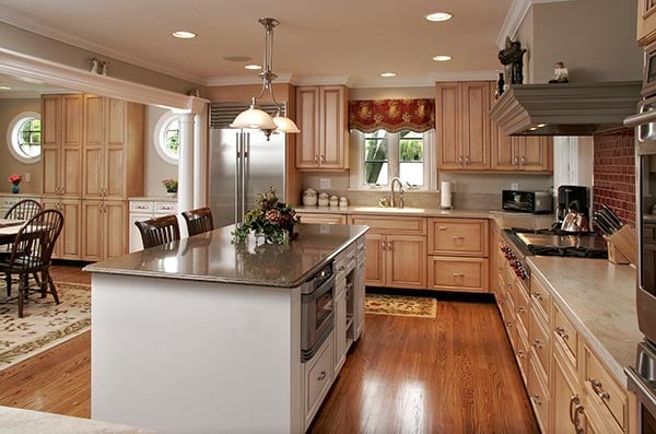 open floor plan kitchen