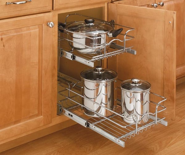 Do Pull Out Racks Really Help Save Space, Pull Out Shelves For Narrow Cabinets