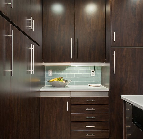 Contemporary Chocolate Pear Kitchen