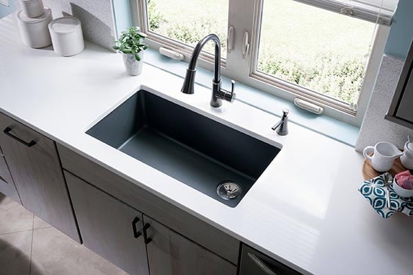 quartz kitchen sink