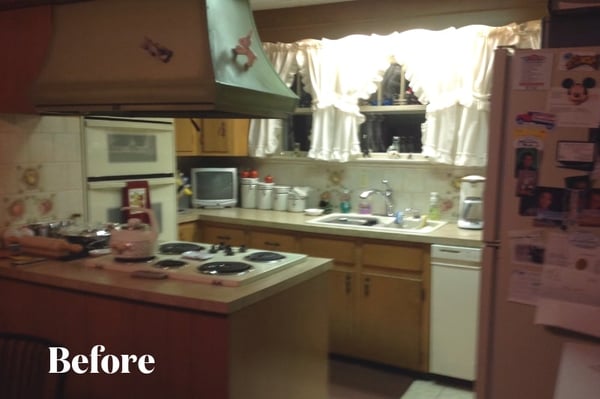 Dark, Dated Kitchen Before Remodel