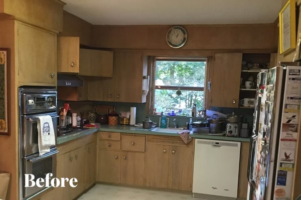 Scary Kitchen Before Cabinet Refacing