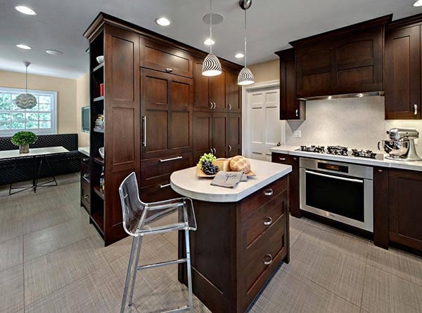 Magnificent small kitchen remodel with island How Much Space Is Needed To Install A Kitchen Island