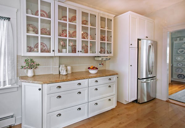 Glass-Front Kitchen Cabinets