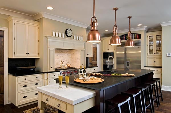 Traditional Kitchen with Mixed Metals