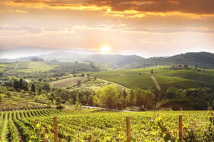 Paisaje de la Toscana, Italia