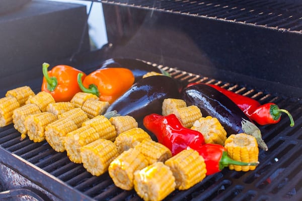 Vegetabvles Roasting on the Grill