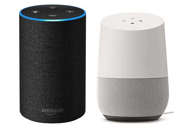 Amazon echo and Goolge home