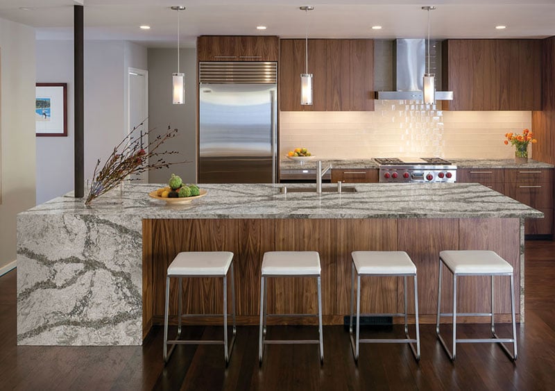 Waterfall Edges for Kitchen Countertops and Islands
