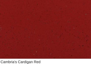 Cambria Quartz Cardigan Red