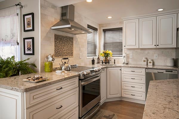 Monochromatic Kitchen Design with a Warm Cabinet Glaze